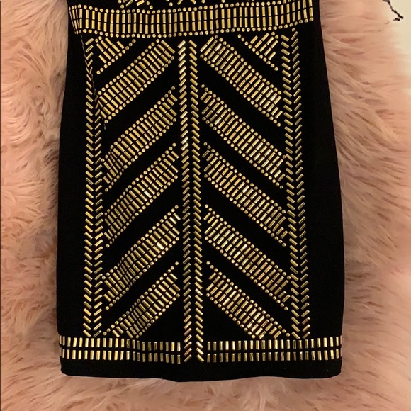 Bebe gold and black dress - Picture 5 of 5